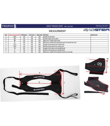 Supporto universale per borse serbatoio Bagster Easy Road evo