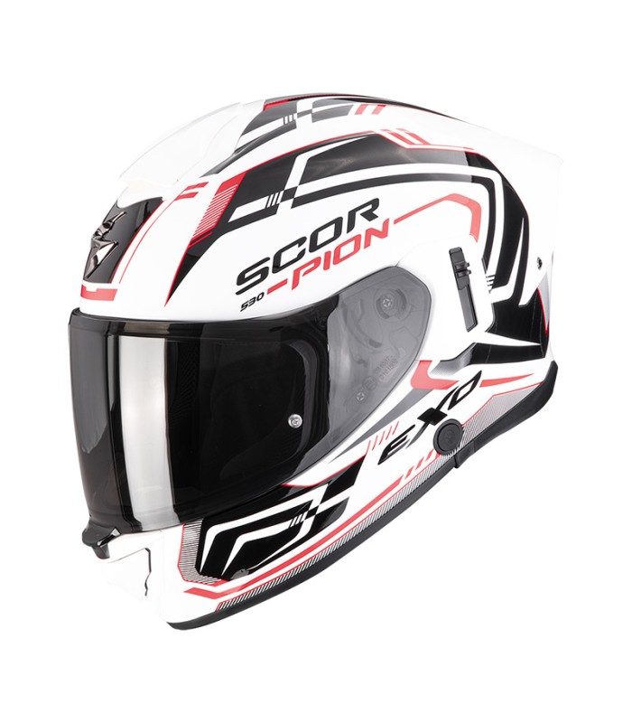 Scorpion Exo 530 Air Slope white red helmet