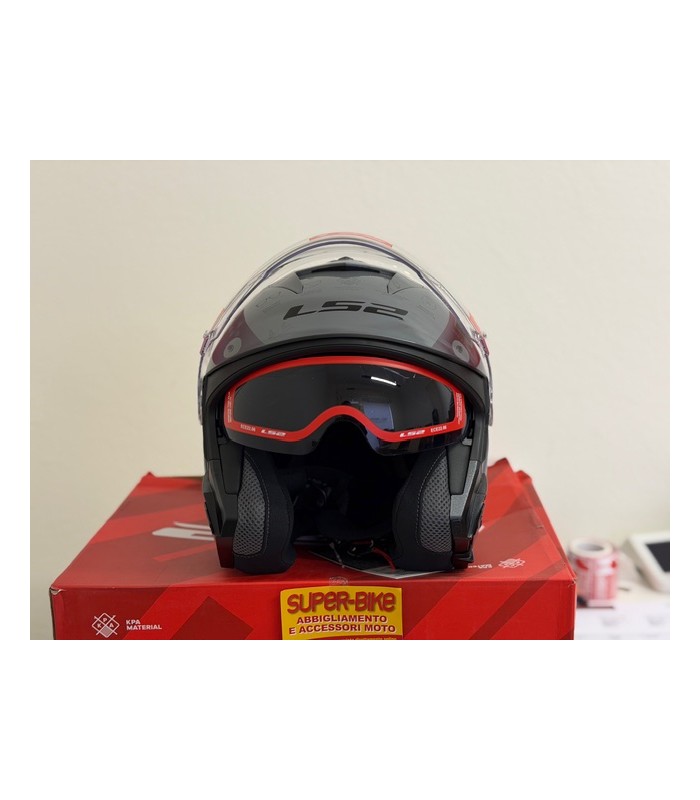 Casco jet LS2 OF618 Verso 2 Solid grigio nardo