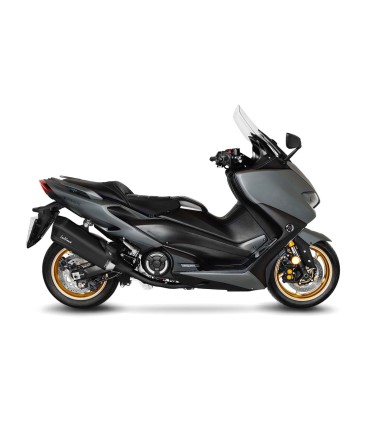 Leovince Yamaha T-Max 560 / Tech Max LV-12 Black edition CH - Full System - Endcap Carbon
