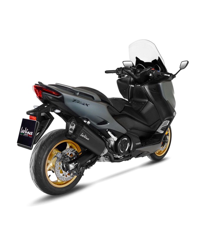 Leovince Yamaha T-Max 560 / Tech Max (2020-24) LV-12 Black edition CH - Full System - Endcap Carbon