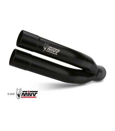 Mivv Double Gun inox noir Benelli Leoncino 502C (2019-24)