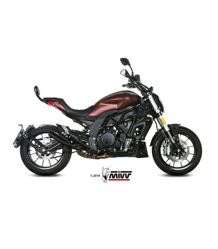 Mivv Double Gun inox black Benelli Leoncino 502C (2019-24)