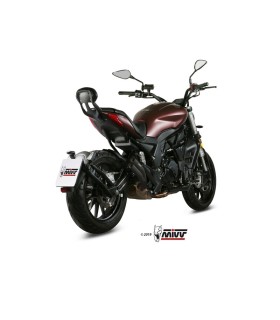Mivv Double Gun inox schwarz Benelli Leoncino 502C (2019-24)