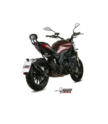 Mivv Double Gun inox schwarz Benelli Leoncino 502C (2019-24)