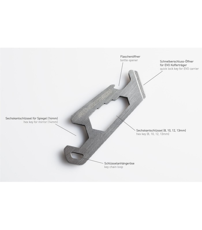 SW-Motech Multitool Schlüsselanhänger. Edelstahl