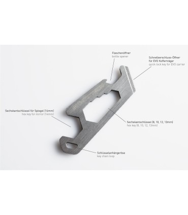SW-Motech Multitool key chain. Stainless steel