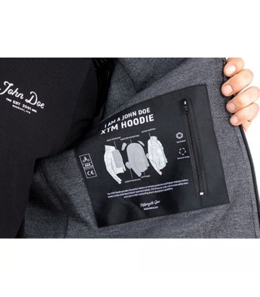 John Doe XTM V3 Hoodie Rip Stop grey/black
