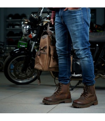 Trip Machine Derby boots Rusty wrangler