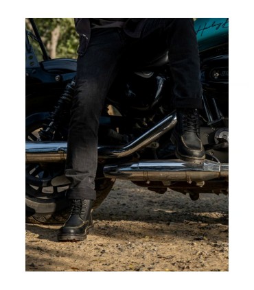 Trip Machine Moc-toe boots black