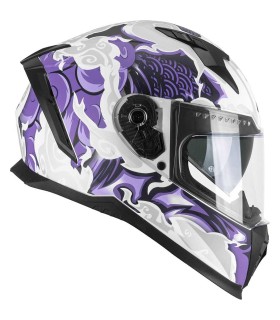 CGM 311F Blast Cloud white violet helmet