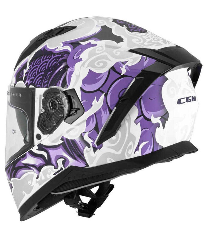 CGM 311F Blast Cloud white violet helmet