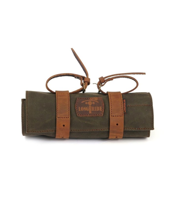 Longride TOOL ROLL, WAXED COTTON kaki
