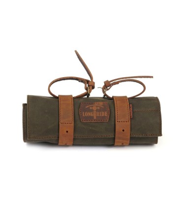 Longride TOOL ROLL, WAXED COTTON kaki