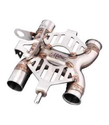 Motone MTE120 X-pipe cat-delete exhaust system Triumph