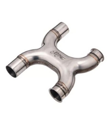 Motone MTE130 X-pipe Lite cat-delete exhaust system Triumph