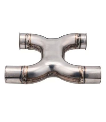 Motone MTE130 X-pipe Lite cat-delete exhaust system Triumph