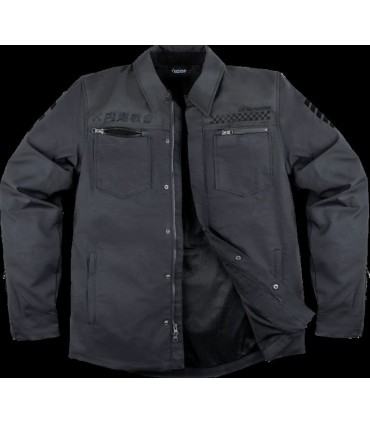 Jacke Icon Upstate mesh schwarz