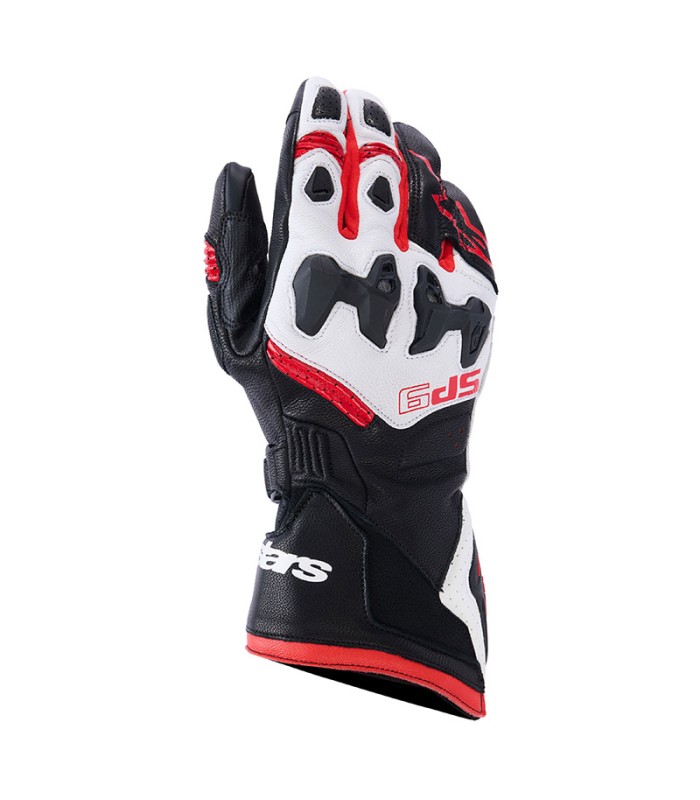 Alpinestars SP-9 gloves white red