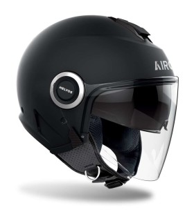 Casco jet Airoh Helyos nero opaco