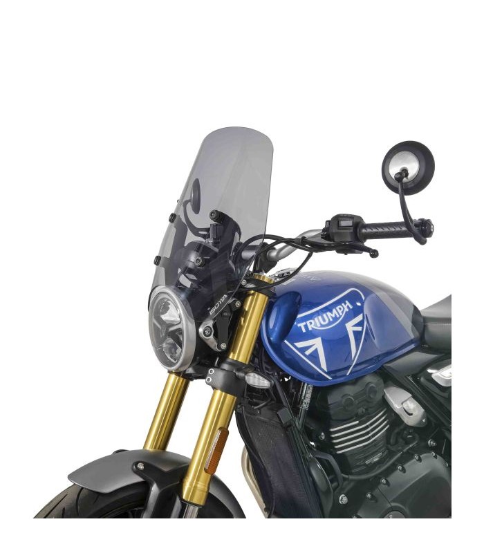 Isotta Bulle Protection Moyenne pour Triumph Speed 400 (2025) fumé
