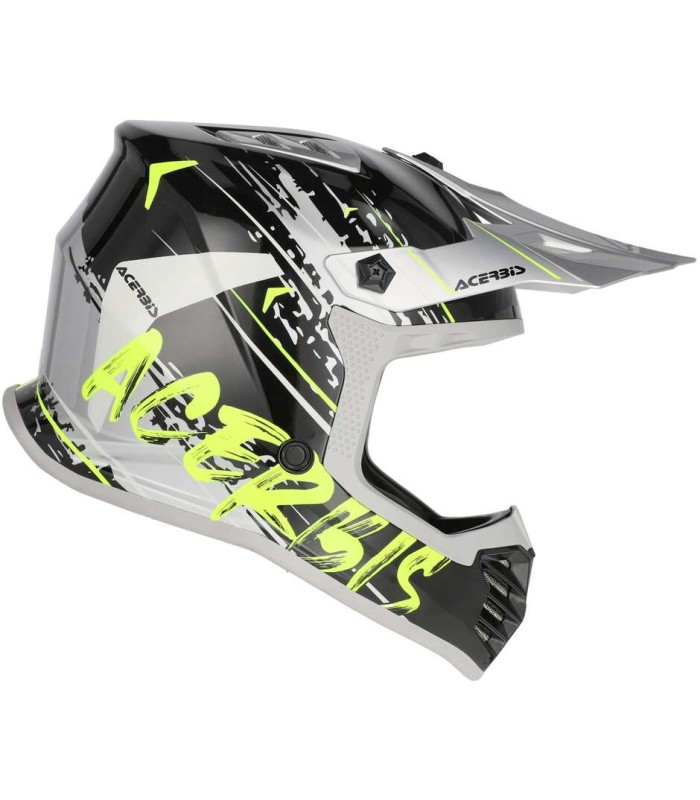 Helm Motocross Enduro kinder Acerbis Profile Junior schwarz gelb