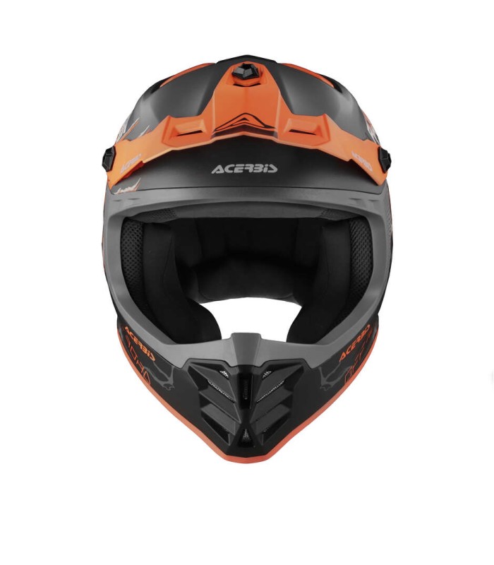 Casque Motocross Enduro enfant Acerbis Profile Junior noir orange