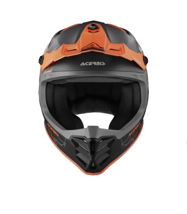 Helm Motocross Enduro kinder Acerbis Profile Junior schwarz orange