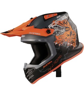 Helm Motocross Enduro kinder Acerbis Profile Junior schwarz orange