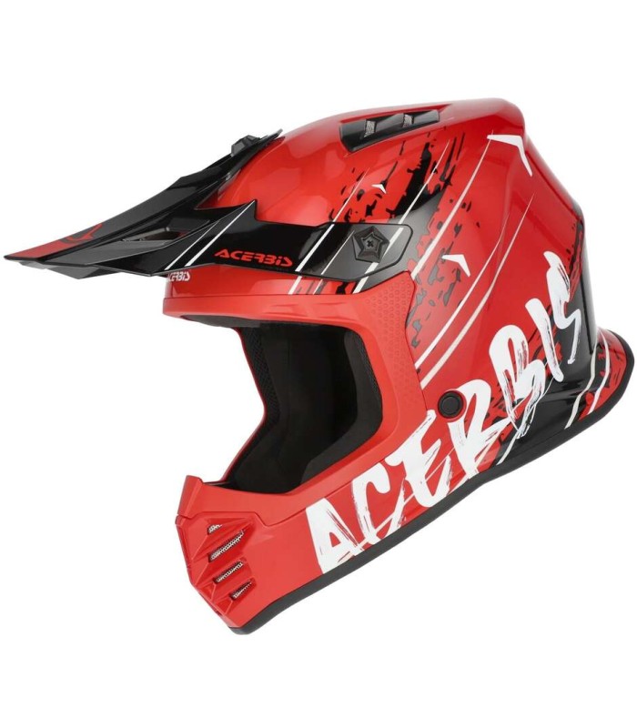Casco Motocross Enduro Bambino Acerbis Profile Junior rosso