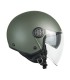 Casco jet Ska-P 1SHA ZEN mono verde opaco