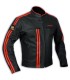 A-Pro Bandido black orange leather jacket