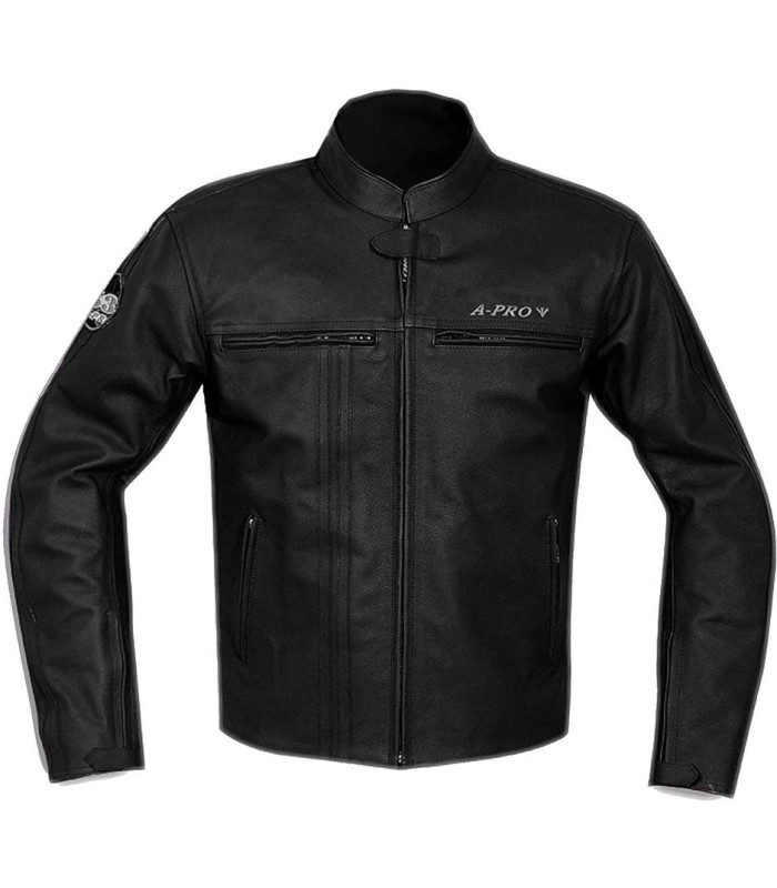 Motorrad leder jacke A-Pro Bandidos schwarz