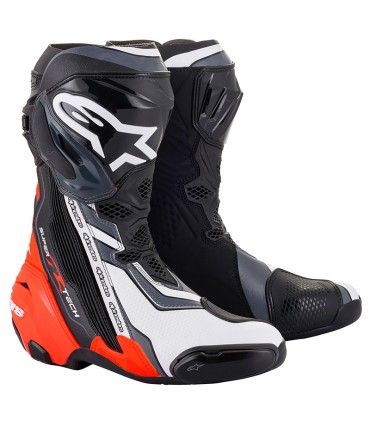 Alpinestars Supertech R red gray racing boots