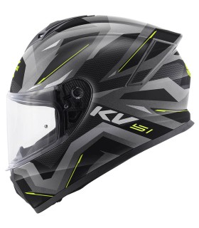 Casco Kappa moto KV51 Insert nero grigio giallo