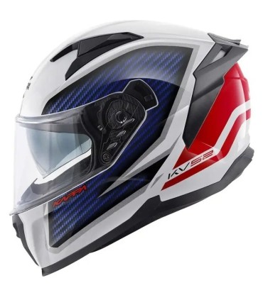 Casco Kappa moto KV52 Kronos blu rosso