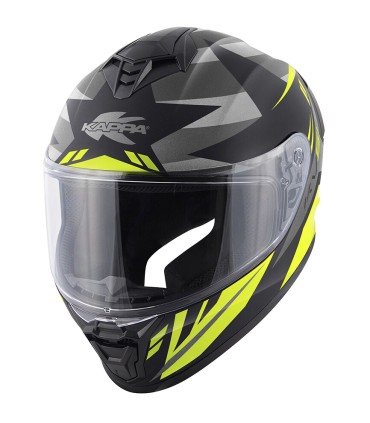 Casco Kappa moto KV51 Zenith titanio giallo