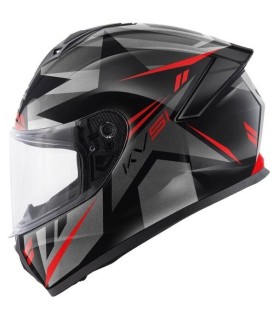 Casque Kappa moto KV51 Zenith titan rouge
