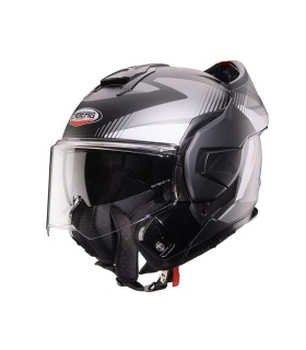 Casque modulaire Caberg Trip Lunar gris mat