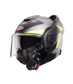 Casque modulaire Caberg Trip Lunar gris jaune mat
