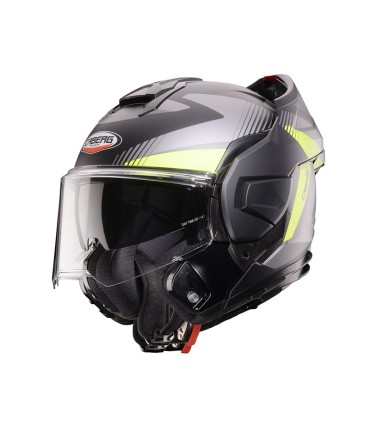 Casque modulaire Caberg Trip Lunar gris jaune mat