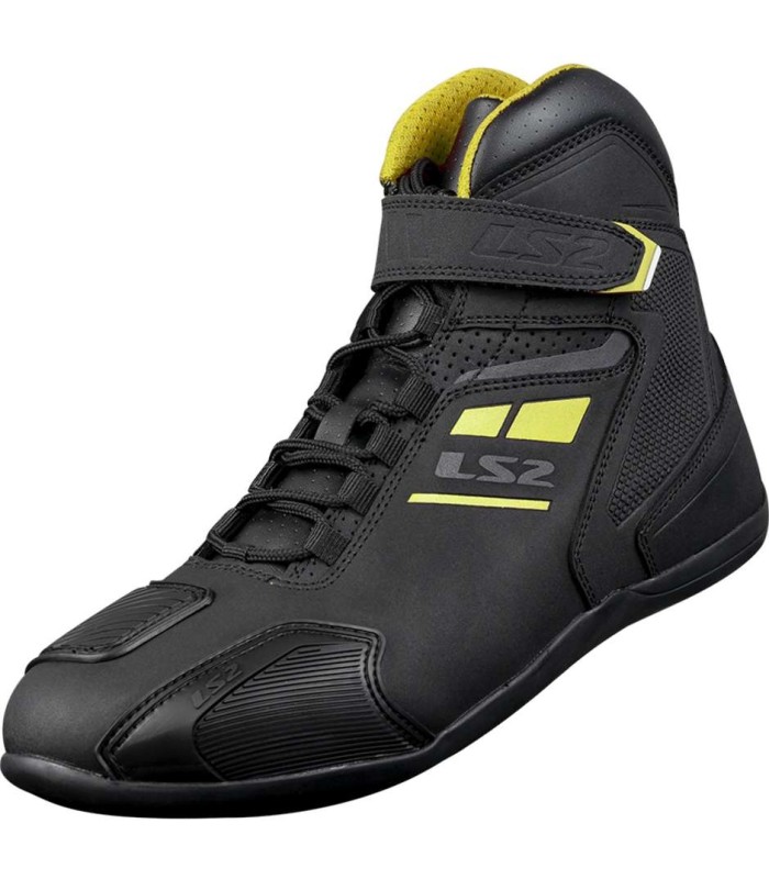 LS2 Garra black yellow shoes