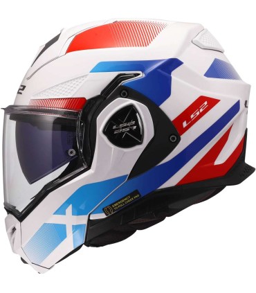 Casco LS2 FF901 Advant X Nova bianco rosso blu