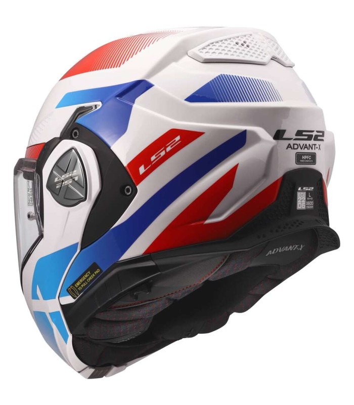 Casco LS2 FF901 Advant X Nova bianco rosso blu