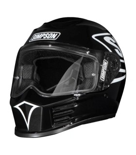 Simpson Speed 12 o'clock black helmet