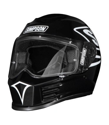 Motorrad integralhelm Simpson Speed 12 o'clock black