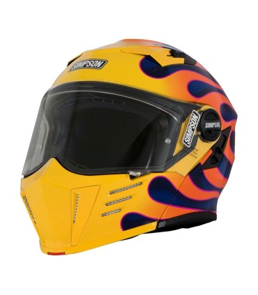 Simpson Darksome wildfire flip up helmet