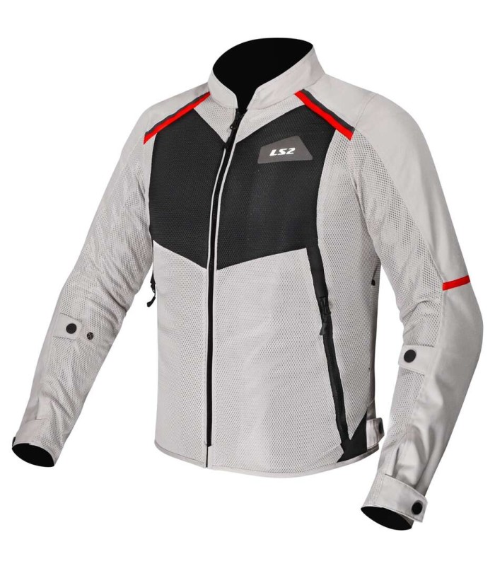 Sommer jacke LS2 Breeze schwarz grau