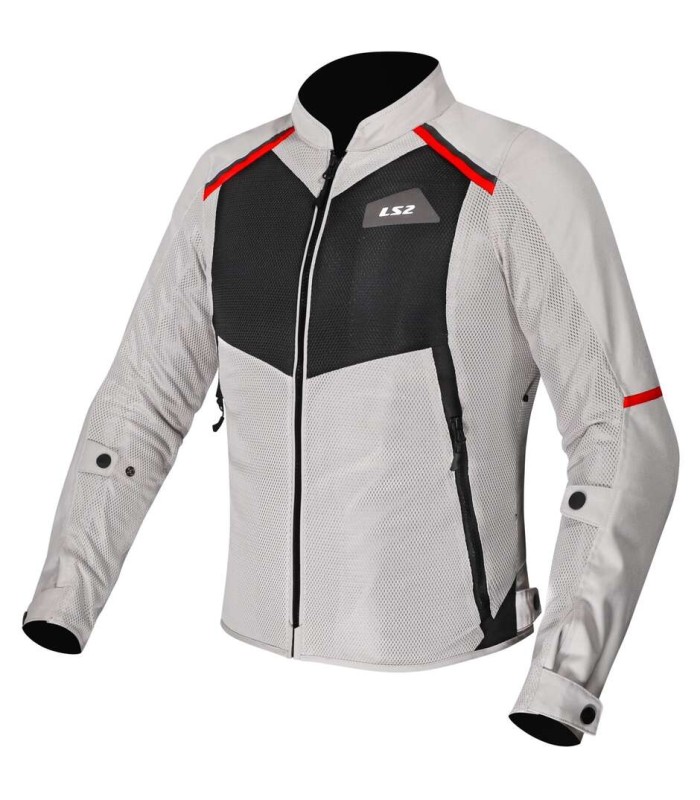 Sommer damen jacke LS2 Breeze grau schwarz
