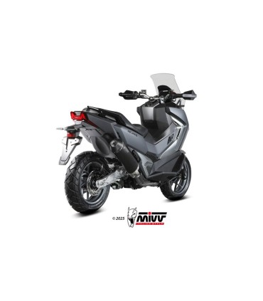 Mivv Oval black Sym ADX TG 400 (2025-26) exhaust